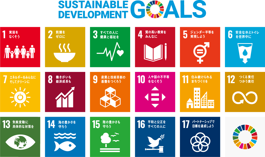 SUSTAINABLE DEVELOPMENT GOALS｜SDGs 17のゴール